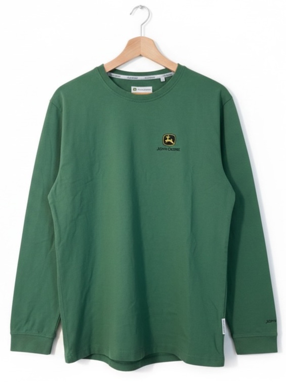 John Deere Green Logo Men’s Long Sleeve Tee T Shirt NWOT